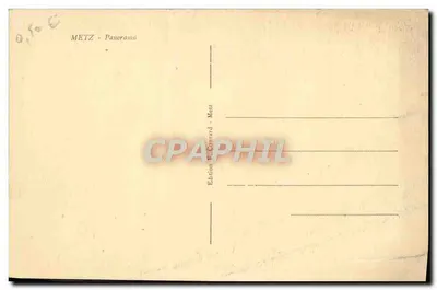 Metz — Panorama — Édition W. Connard - Metz — Verso