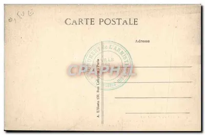 Forêt de Compiègne — Carrefour de l'Armistice — Emplacement du wagon des plénipotentiaires allemands — L.H., Paris — Rewers