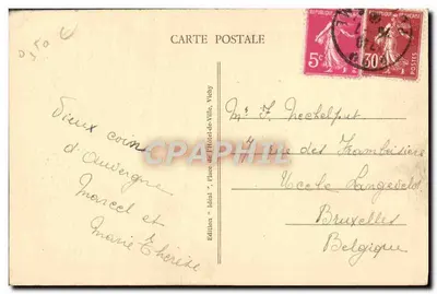Riom - Stara Brama Ulica Handlowa — L'Auvergne Pittoresque, nr 2528, wyd. Idéal — Rewers