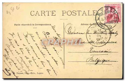 Dent du Midi e mar de nuvens — 235 — Décaux, Fot.-Ed., Leysin — Verso
