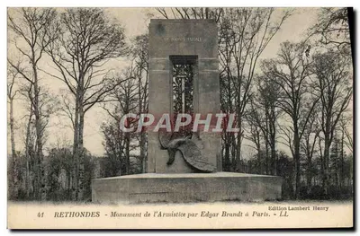 Rethondes - Monument da Armistício por Edgar Brandt em Paris — Edição Lambert Henry