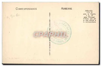 Rethondes - Monument da Armistício por Edgar Brandt em Paris — Edição Lambert Henry — Verso