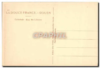 Katedra w Rouen — Plac Książąt — Wydawnictwo Art YVON — Rewers