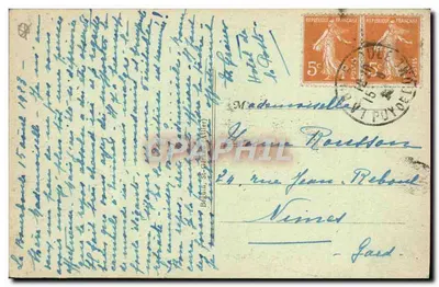 La Bourboule — Rua do Barragem — A Auvergne pitoresca — Editor Ideal, n° 3058 — Verso