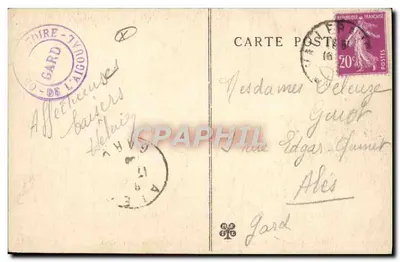 Mont-Aigoual (1567 m.) — Vista del Observatorio (lado oeste) — Editor desconocido, n° 563 — Reverso