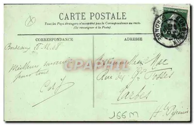 Bordeaux — La Catedral — Editor LL, n° 142 — Reverso