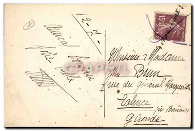 Nîmes — Les Arènes, widok z zewnątrz, Strona zachodnia — AR. — Rewers