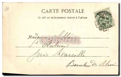 Toulouse - Chiesa della Dalbade (Rilievo di Falguières) — editore Toulouse, imp. Rives, n° 5 — Verso