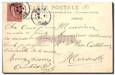 Nîmes — Les Arènes — Fototypia E. Lacour Marsylia, nr 176 — Rewers