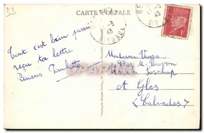 Bordeaux — A Prefeitura — M.D. — n°110 — Verso