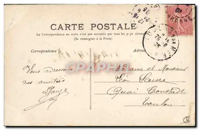 Toulouse — Torre do Capitólio — editor M.T. n°50 — Verso