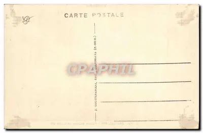 A Auvergne — Lago de Auvergne, falésia eruptiva da margem Leste — G. D'O. n°328, editor Payin — Verso