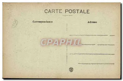 Pusta kartka pocztowa — format standardowy — Rewers