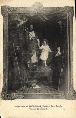 Nossa Senhora de ROCHEFORT (Gard) — São José — Quadro de Mignard