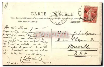 Bâmes — Tuinen van de Fontaine — La Grotte — B. F. Chalon-saône — Achterkant