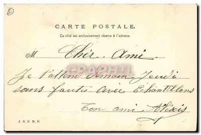 Nîmes - Dom Kwadratowy — wydawca J.B.E.N.P., n° 537(bis) — Rewers