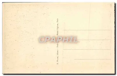 Dijon (Côte-d'Or) - Promenade Darcy — banc sous arbre, grille d'entrée en arrière-plan, éditeur E. Prozet, Dole — Verso