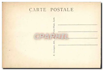 LYON — Plac Carnot i aleja Verdun — X. Coutagry, wyd. Victor-Hugo, Lyon — Rewers