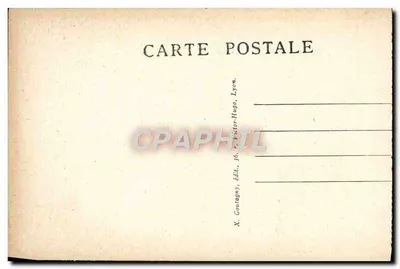 LYON — Parc de la Tête-d'Or, der Schwanenwinkel — X. Goutagny, Verlag, 36, Victor-Hugo, Lyon. — Rückseite