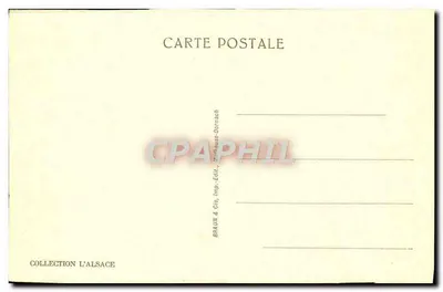 Zamek Haut-Kœnigsbourg — widok z lotu ptaka — Cliché firmy Aérienne Française, nr 1213 — Rewers