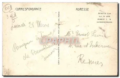 La Punta de las Hormigas — Beaulieu — Editor Letellier, París, n°21 — Reverso
