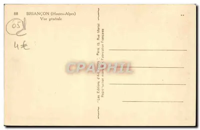 Briançon (Hautes-Alpes) — Ogólny widok — Wydawnictwo Sztuki Lyon — Rewers