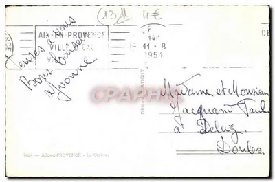 Aix-en-Provence — Widok na klasztor — Wydawnictwo Atigny — Rewers