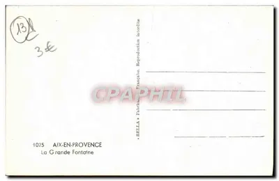 Wielka fontanna — Aix-en-Provence — Rella — Rewers