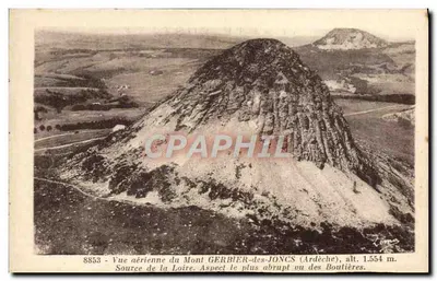 Mont Gerbier-des-Joncs (Ardèche) — Vista aérea, alt. 1.554 m — Léon Margerit