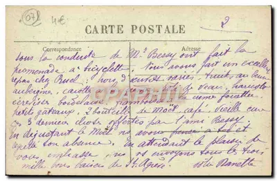 O Gerbier des Joncs (Alt. 1554 m.) — Aspecto Sul Oeste — Les Hites Cévennées 2655 — Verso