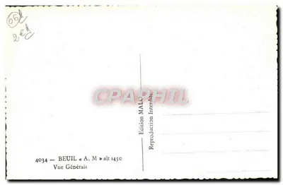 Beuil — Algemene uitzicht — Uitgave MALO n°4034 — Achterkant