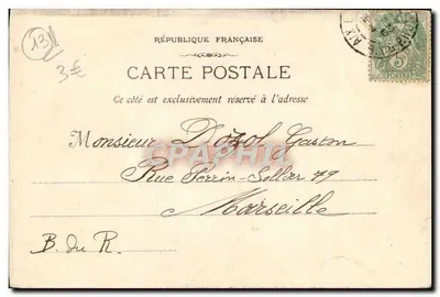 Statua di Mirabeau — Aix-en-Provence — E. Jaussaud Editore - 10 — Verso