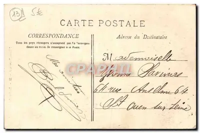 Aix-en-Provence — Estátua do Rei René — editor Sinet, n°25 — Verso
