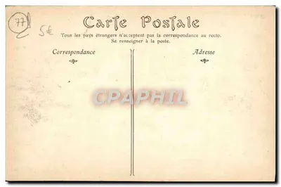 Palais de FONTAINEBLEAU — L'Étang des Carpes — Verso