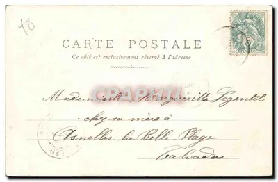 Monument de Gambetta — Paris — éditeur Amitié sincère, n° 107 — Verso