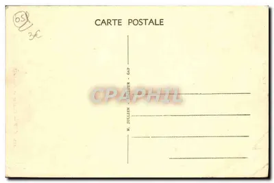 GAP — Clocher et Porche de la Cathédrale — Les Alpes — Verso
