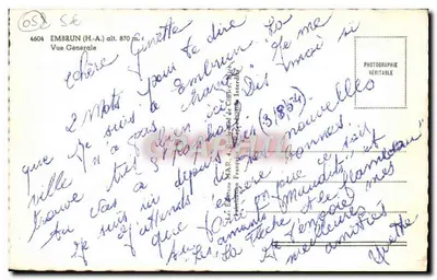Embrun (H.-A.) — Vista Generale — Edizioni MAR. A. (Società di Cinema) — Verso