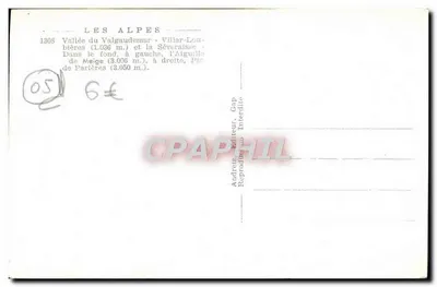 Os Alpes — Vale do Valgaudemar e as montanhas circundantes — Odís — Verso