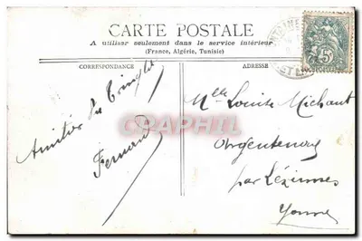 Fontainebleau - Honors Staircase — Publisher B. LEROUX, n° 487 — Back