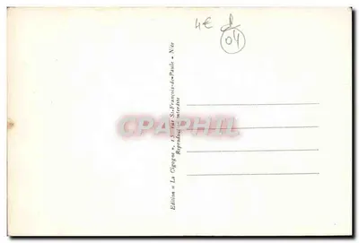 Digne — Vue panoramique vers la vallée de la Bléone — Édition La Cigogne, Nice — Rewers