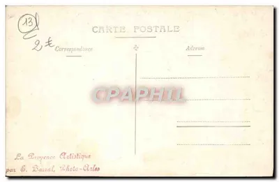 Kaplica Świętej Kaplicy — Skulpturalny ołtarz — La Provence Artistique przez E. Barral, Photo-Arles — Rewers