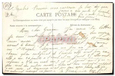 Stara pocztówka Arles Klasztor św. Trofimy Galeria Dekor w Robert le diable — Rewers