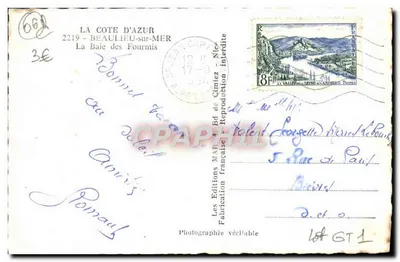 Zatoka Miodów — Côte d'Azur — Wydawnictwo MAF — Rewers