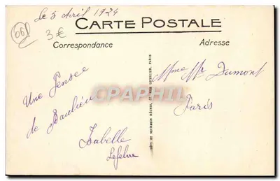La Pointe Fourmi — Beauleiu — wydawca LL n°24 — Rewers