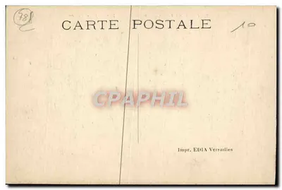 Fasada Pałacu w Versailles — widok z parteru i statuji — Drukarnia EDIA Versailles — Rewers