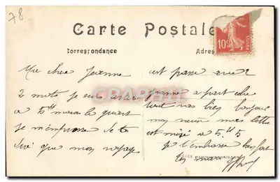 Parque de Versalhes — O Bassin de Netuno — editor Céria Paris-Verdun, n° 477 — Verso