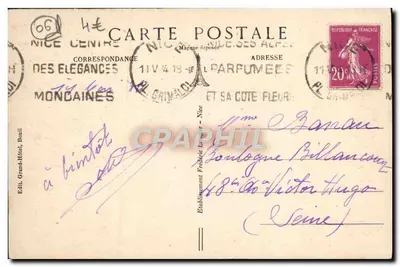 Beuil (Alpes-Maritimes) — Allgemeine Ansicht vom Route de Péone — F. L. — n° 928 — Rückseite