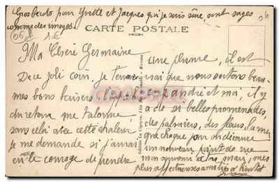 Beaulieu-sur-Mer — Widok na punkt Saint-Hospice — Wydawnictwo La Cigogne, Tiba (Monako) — nr 106 — Rewers