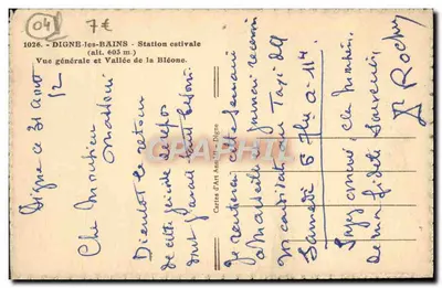 Digne-les-Bains — Letnie miejsce wypoczynku (wys. 603 m) — Mario — Rewers