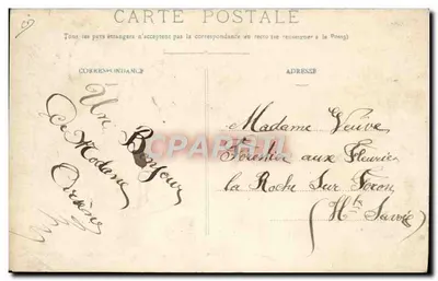 Gruppe französischer und italienischer Soldaten an der Grenze — Imp. Pap. Chautard, Briançon und Ste-Catherine — Rückseite